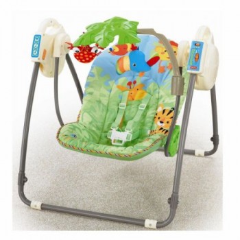 Шезлонг качели для новорожденных fisher price